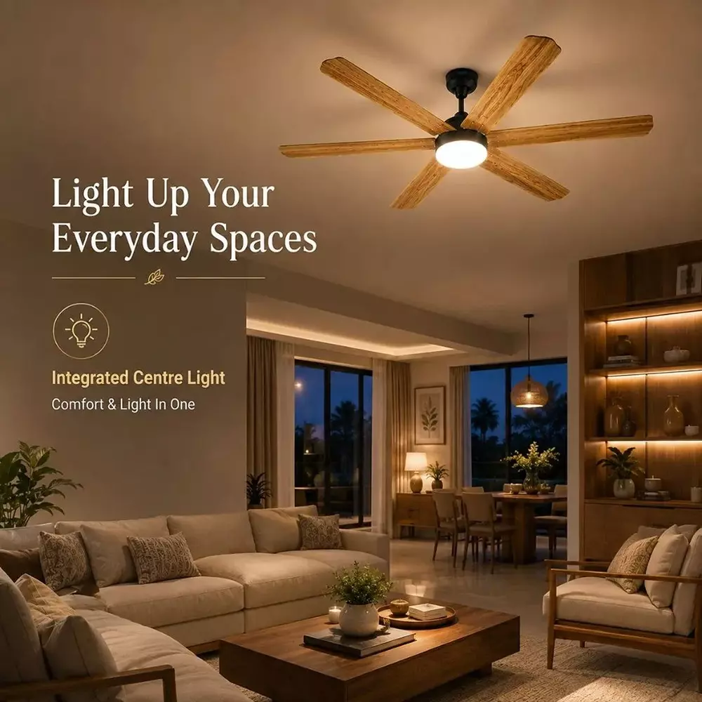 xuga-ceiling-fan-210-cmm-air-flow-bldc-motor-6-blades-320-rpm-1200-mm-sweep-size-5-star-rating-wooden-color-zephyr-f1w