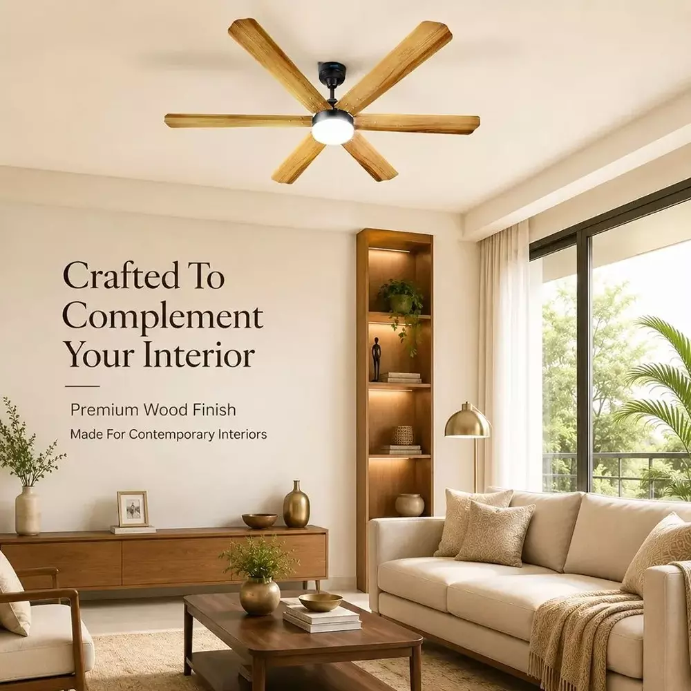 xuga-ceiling-fan-210-cmm-air-flow-bldc-motor-6-blades-320-rpm-1200-mm-sweep-size-5-star-rating-wooden-color-zephyr-f1w