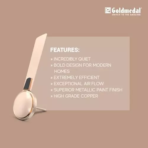 Goldmedal Insignia Ceiling Fan Topaz Gold 1200 mm, SCFP300548MQTGD
