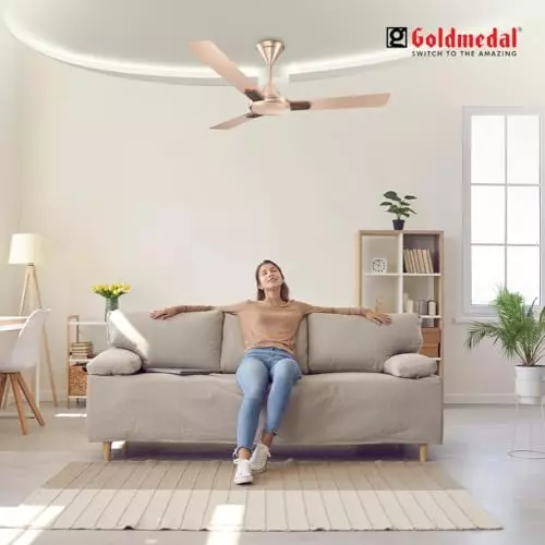 Goldmedal Insignia Ceiling Fan Topaz Gold 1200 mm, SCFP300548MQTGD