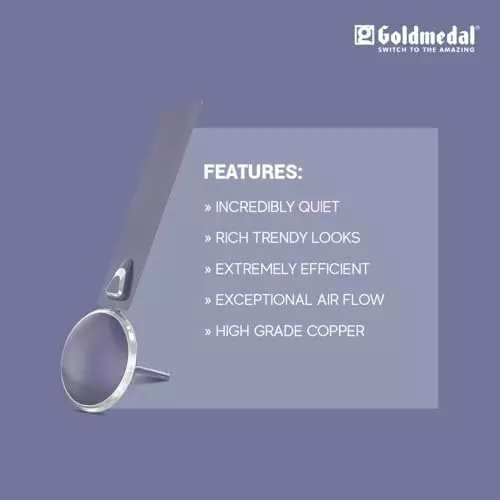 Goldmedal Eva Prime Ceiling Fan Royal Lavender 1200 mm, SCFP301748MQROL