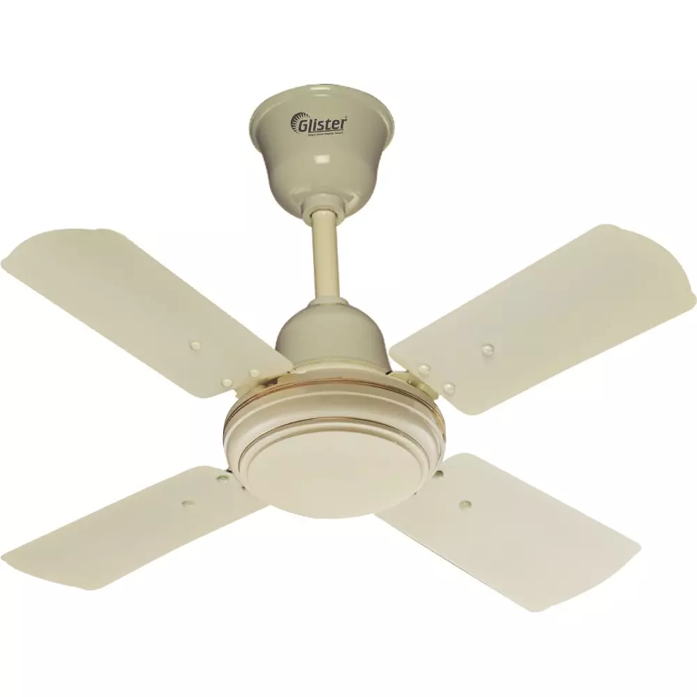 Glister Daisy 60 W Ceiling Fan 600 mm (23 inch) Sweep Size 400 RPM Aluminium Ivory