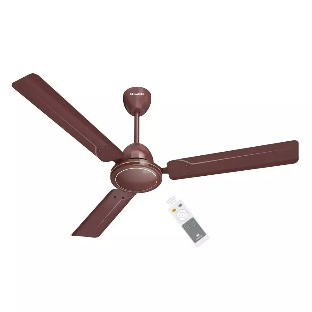 Havells Efficiencia DX BLDC Ceiling Fan with Remote 1400 mm Sweep Size Brown, FHCEO5SBRN56