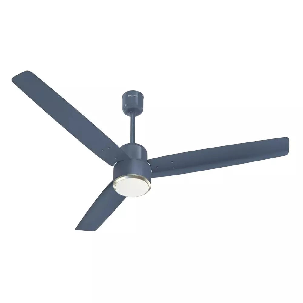 Havells Epic Underlight BLDC Ceiling Fan with Remote 1200 mm Sweep Size Denim Blue, FHCUE5SDBL48