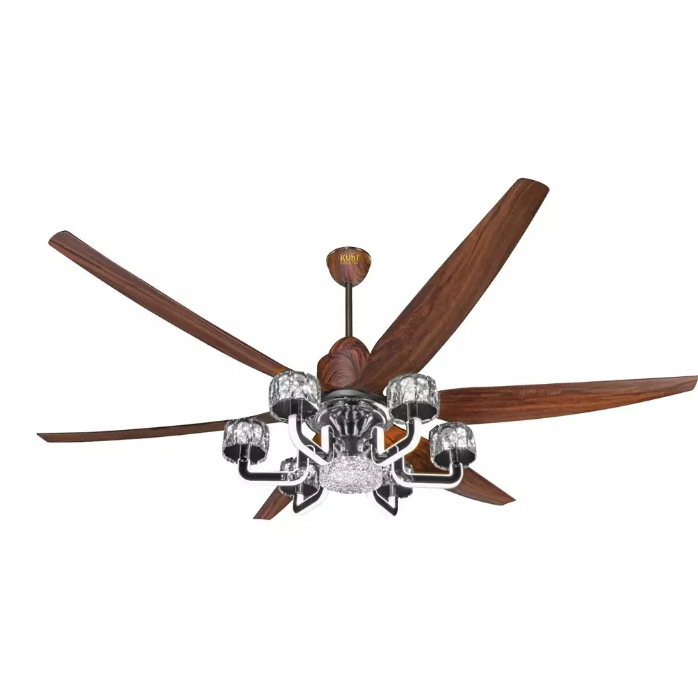 Kuhl Ceiling Fan Centurai-6 1670 mm Sweep Size 37 W 6 Blades Teak Wood color