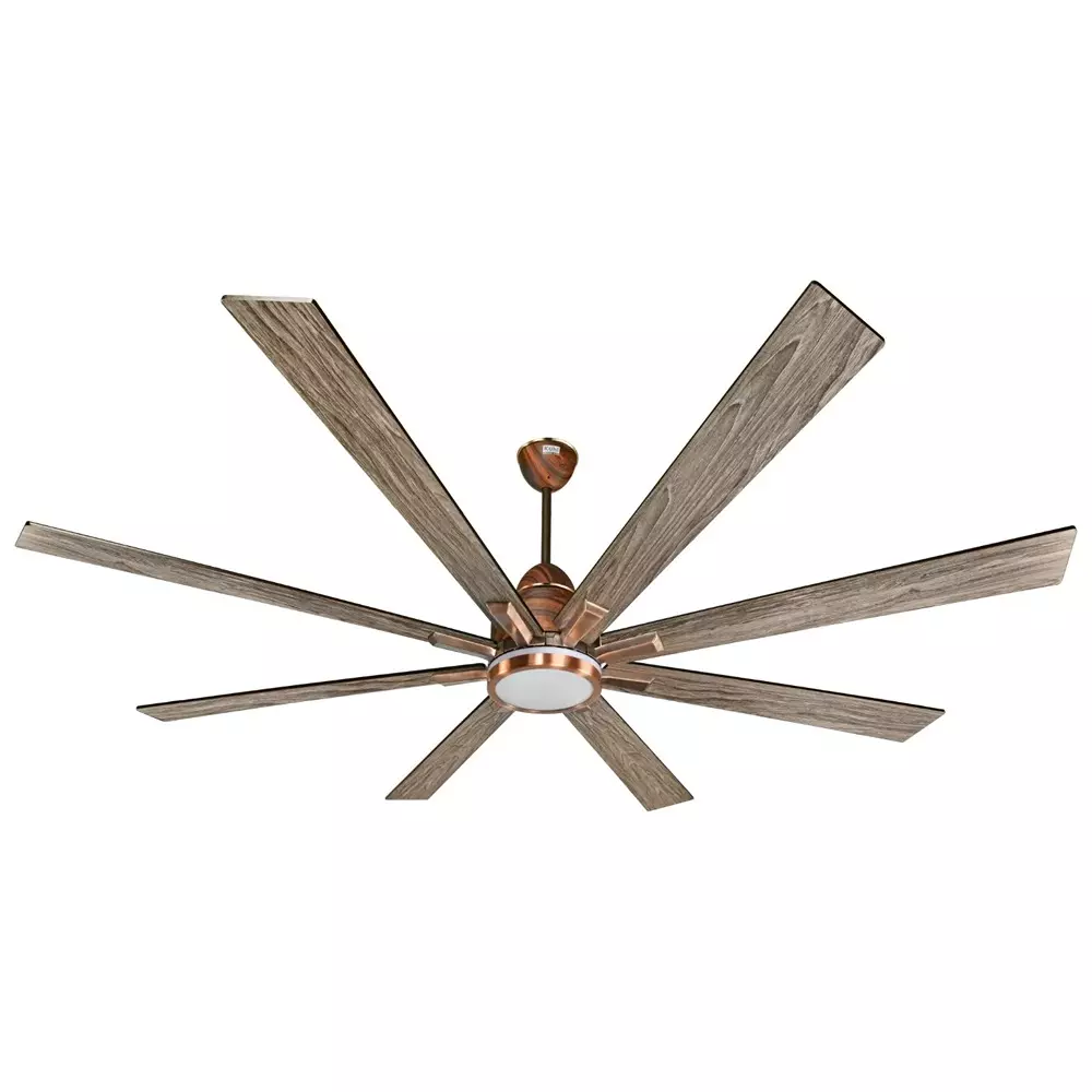 Kuhl Ceiling Fan Polariz Super-72 1800 mm Sweep Size 35 W 8 Blades Teak Wood color