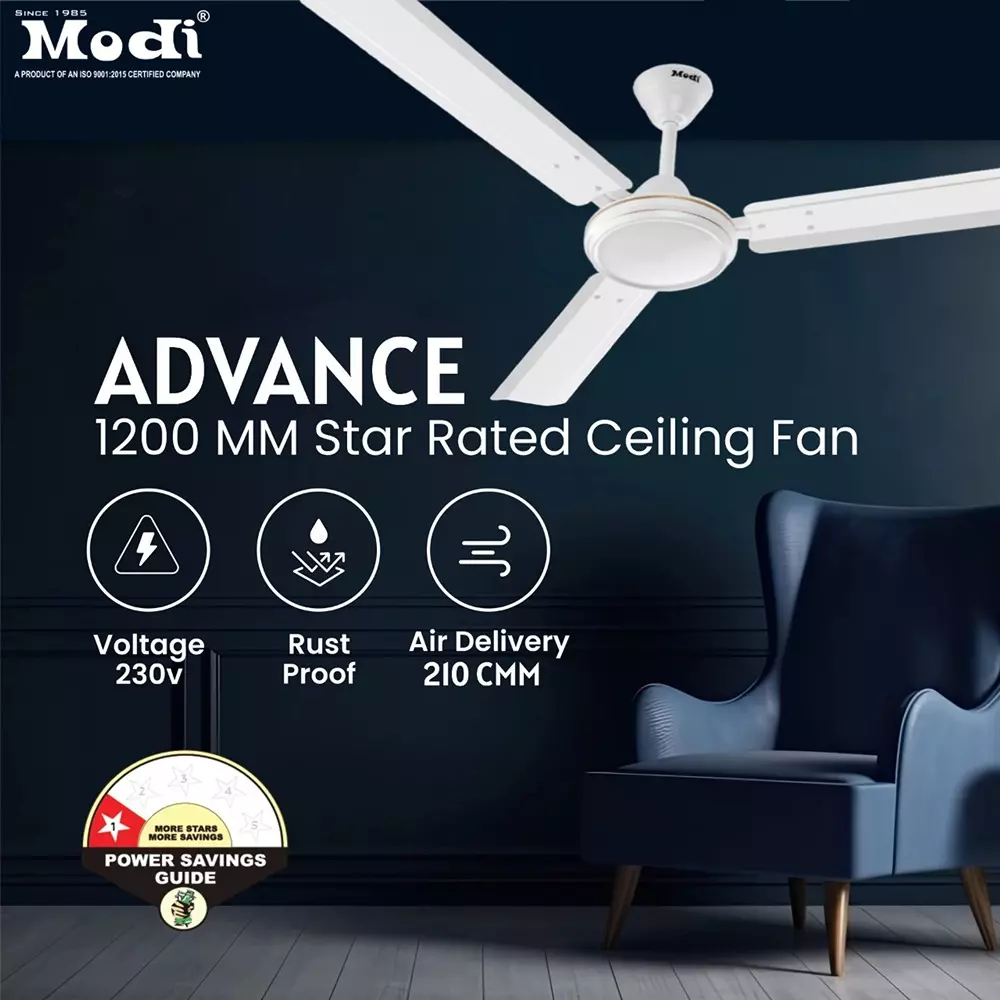 modi-advance-ceiling-fan-1200-mm-white-color-48-advance-wht-pk2-pack-of-2