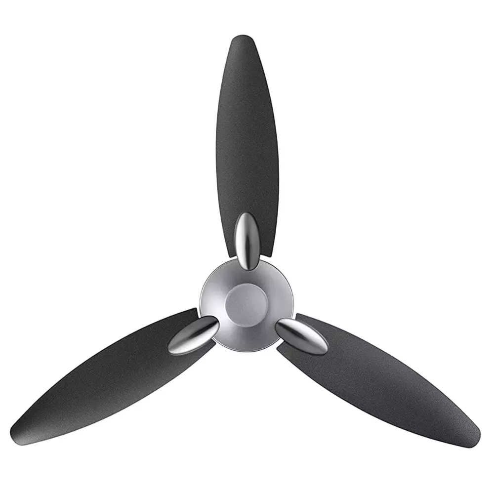 Usha Bloom Daffodil 1250 mm Decorative Ceiling Fan 380 RPM 3 Blade Sparkle Grey & Black, 11BDFESPB0BGWI1DEX