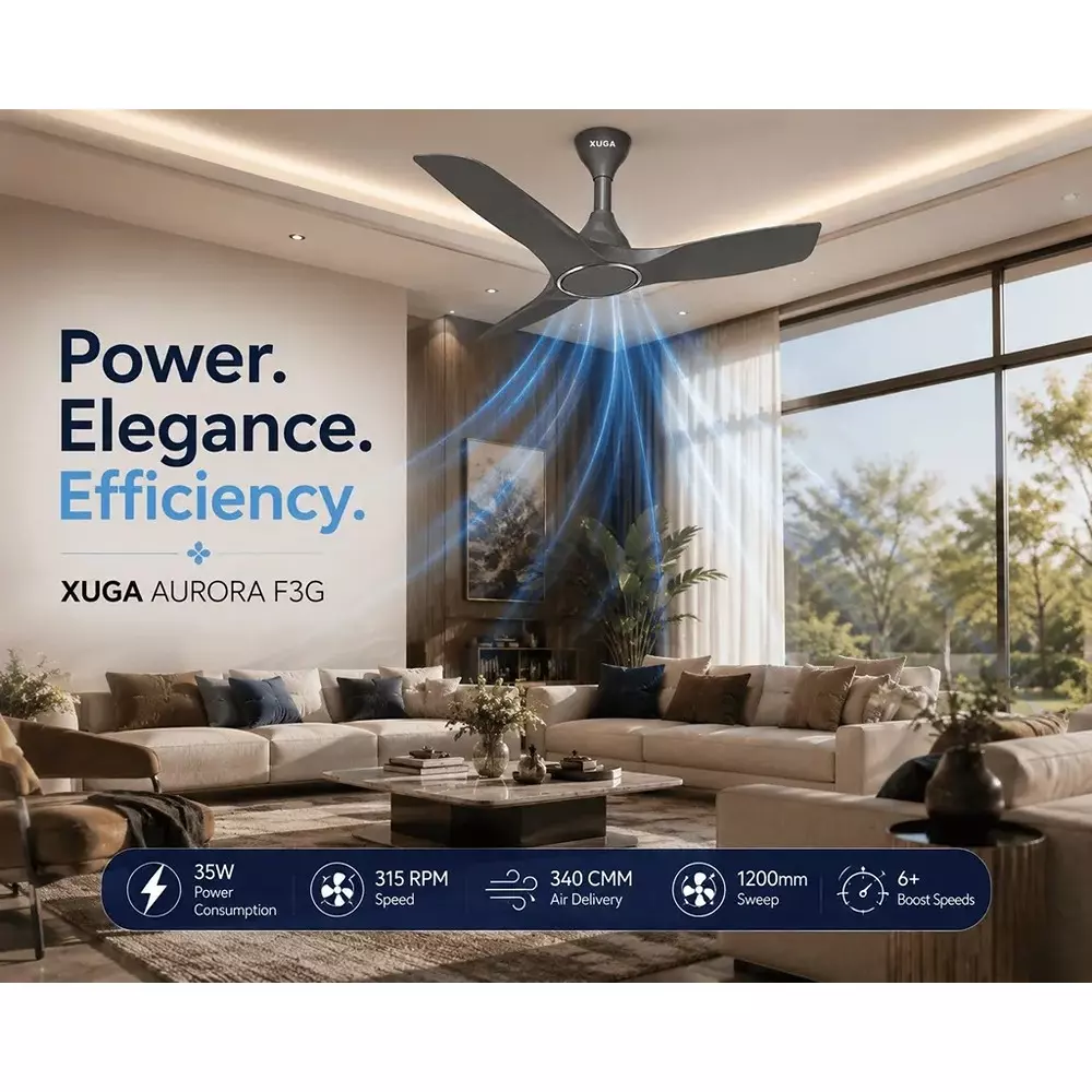 xuga-ceiling-fan-340-cmm-air-flow-bldc-motor-3-blades-315-rpm-1200-mm-sweep-size-5-star-rating-grey-color-aurora-f3g