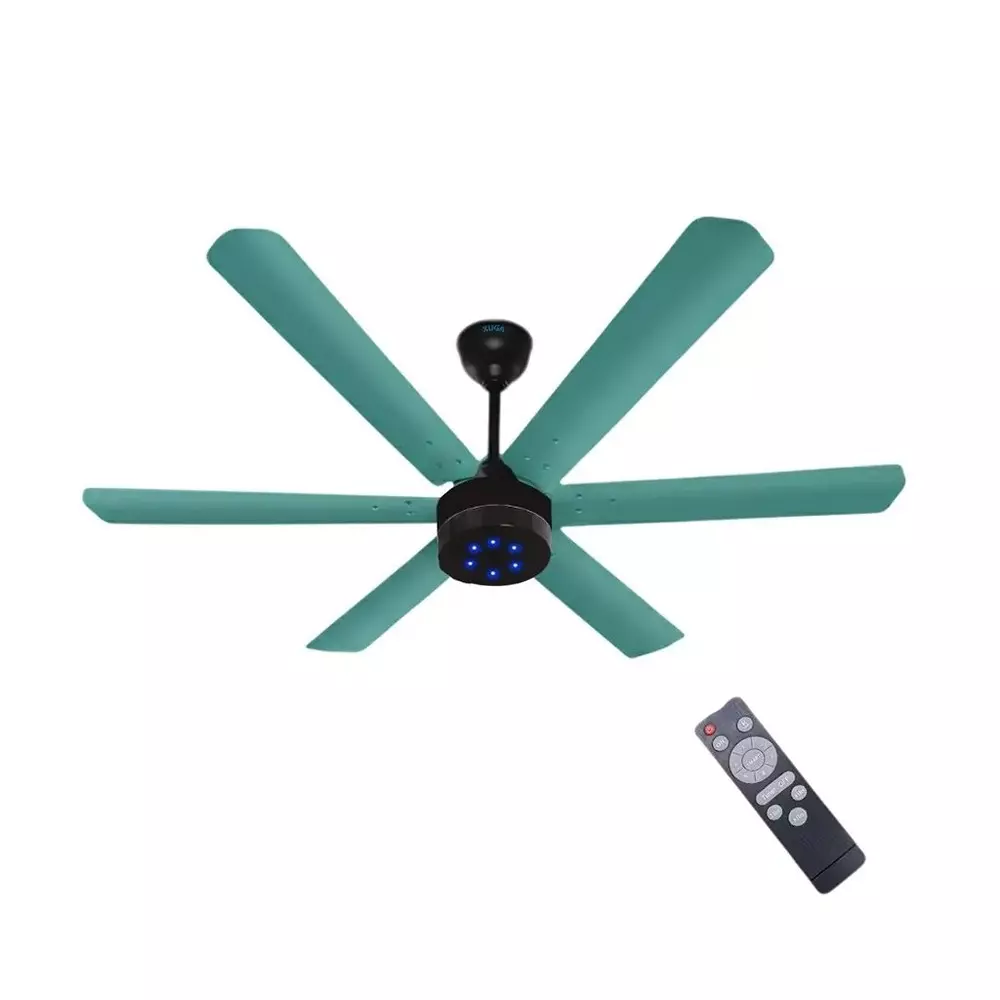 XUGA Ceiling Fan 210 CMM Air Flow 6 Blades 320 RPM 1200 mm Sweep Size White Color, Jovian F6F-D