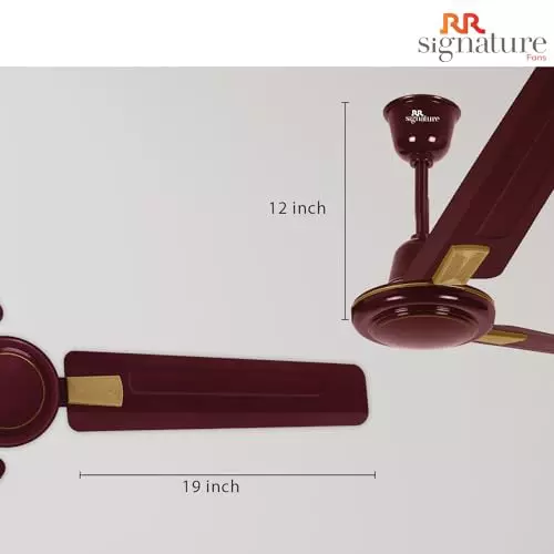 RR Signature RAPID DECO Ceiling Fan Cherry Red 1200 mm Sweep 400 RPM