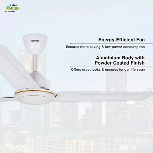 RR Signature STAR 45 Ceiling Fan White 1200 mm Sweep 380 RPM