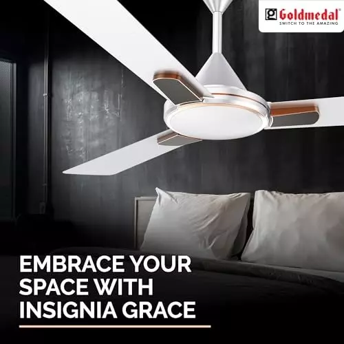 Goldmedal Insignia Ceiling Fan Angel White 1200 mm, SCFP300548MQAWH
