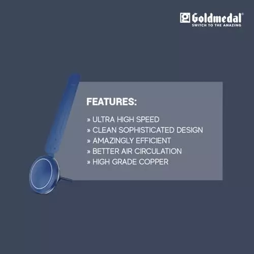 Goldmedal Volt 400 Ceiling Fan Blue 1200 mm, SCFS501648GLBLU