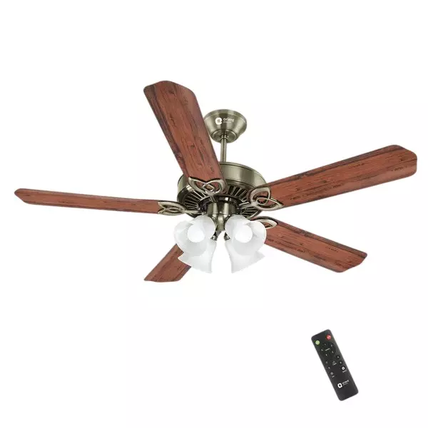 Orient Premium Subaris Underlight Ceiling Fan with Remote Antique Brass 1300 mm ‎80 W 5 Blades ‎250 RPM