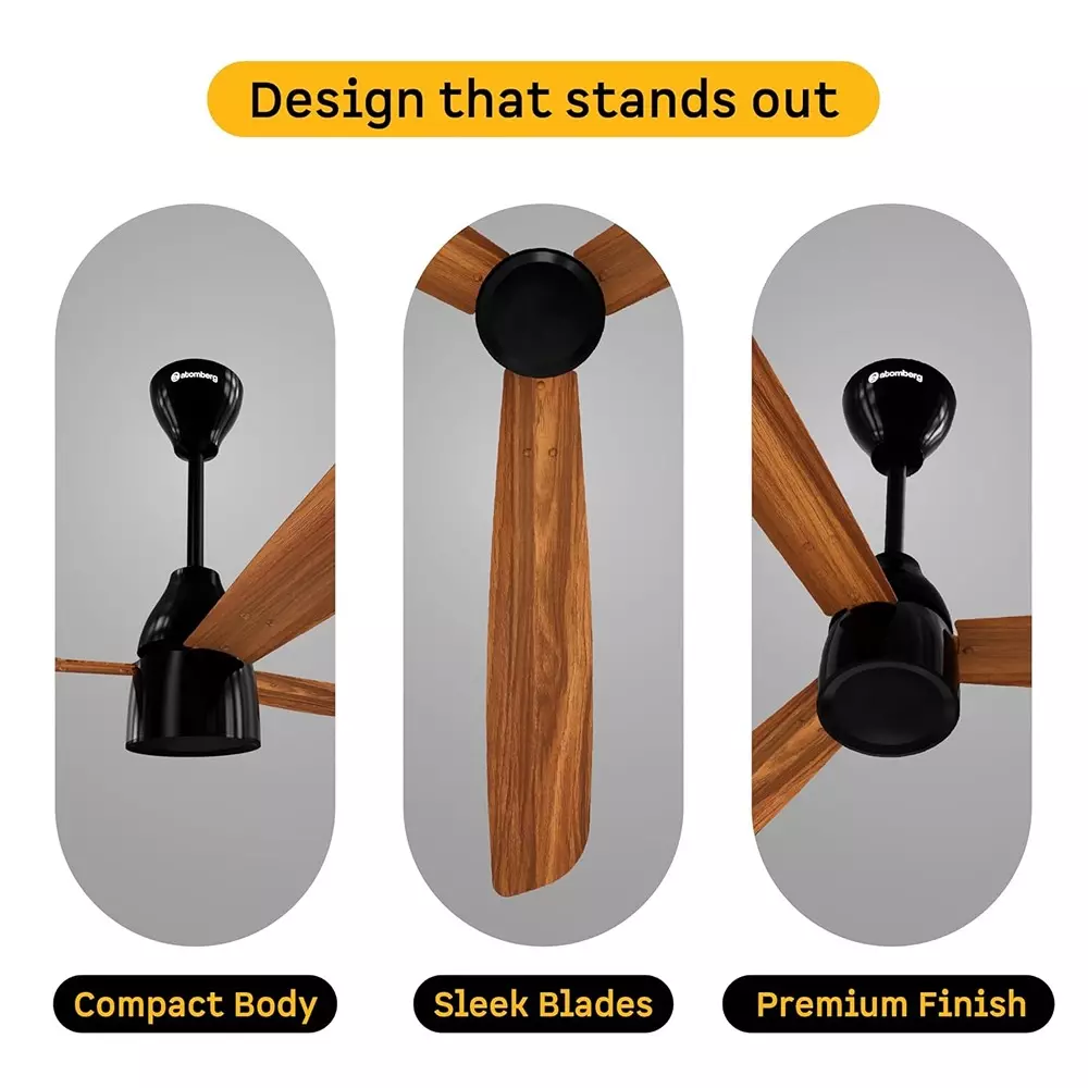 Atomberg Renesa Prime Regulator Wooden(Honey Maplewood) 1200 mm Ceiling Fan With Remote