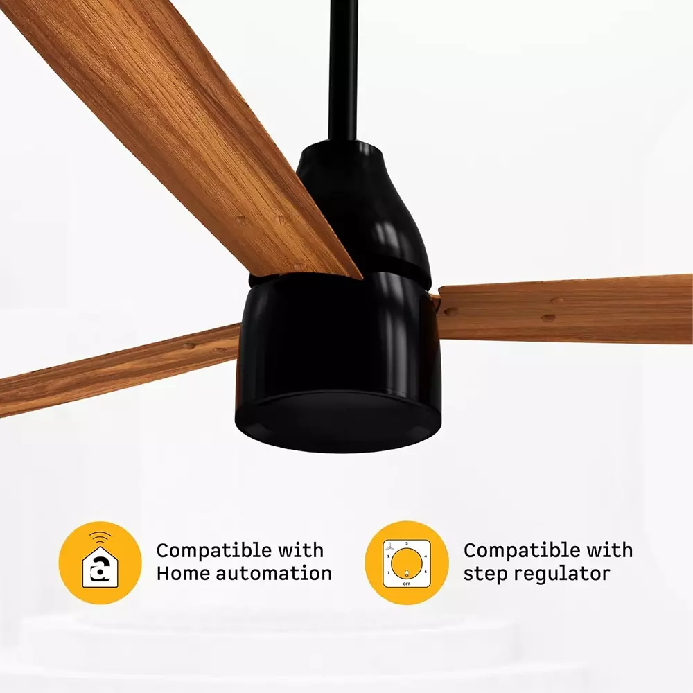 Atomberg Renesa Prime Regulator Wooden(Honey Maplewood) 1200 mm Ceiling Fan With Remote
