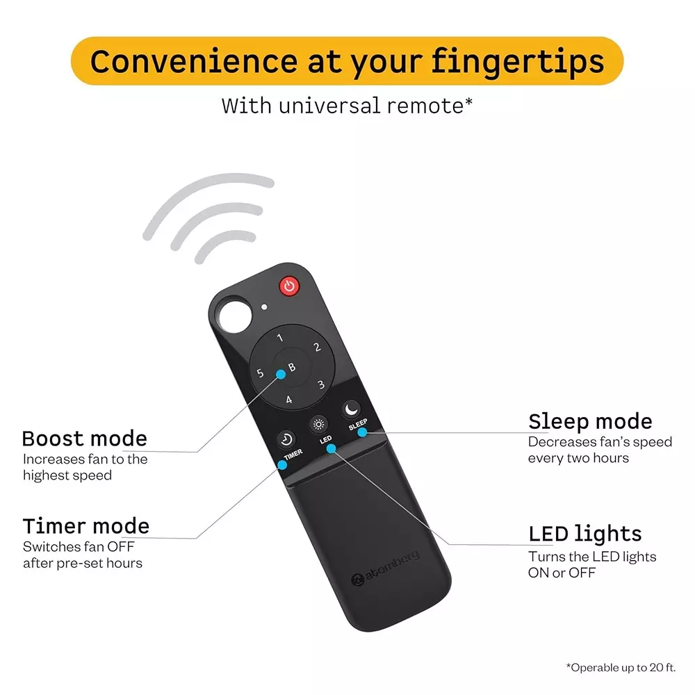 Atomberg Studio Nexus Smart Pearl White 1200 mm Ceiling Fan With Remote