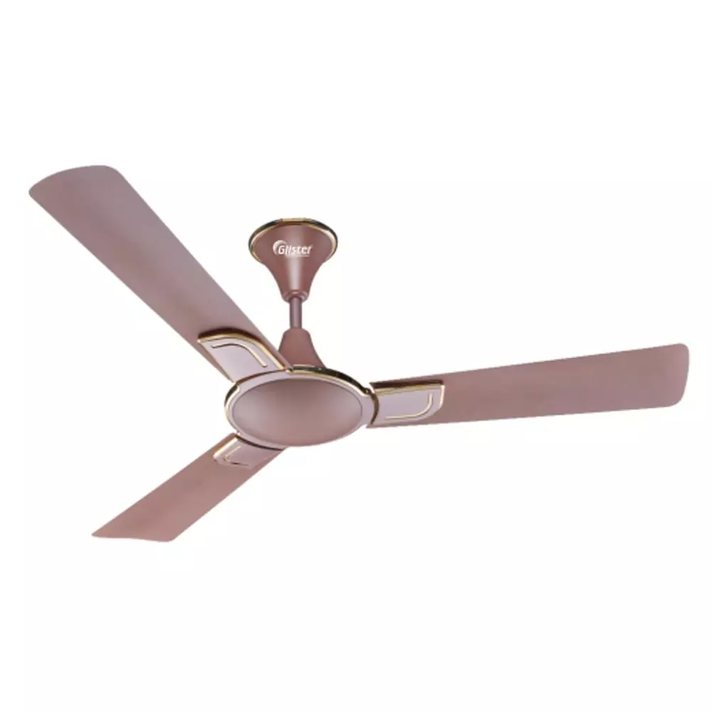 Glister Sunflower 75 W Ceiling Fan 1200 mm (47 inch) Sweep Size 400 RPM Aluminium Rose Gold