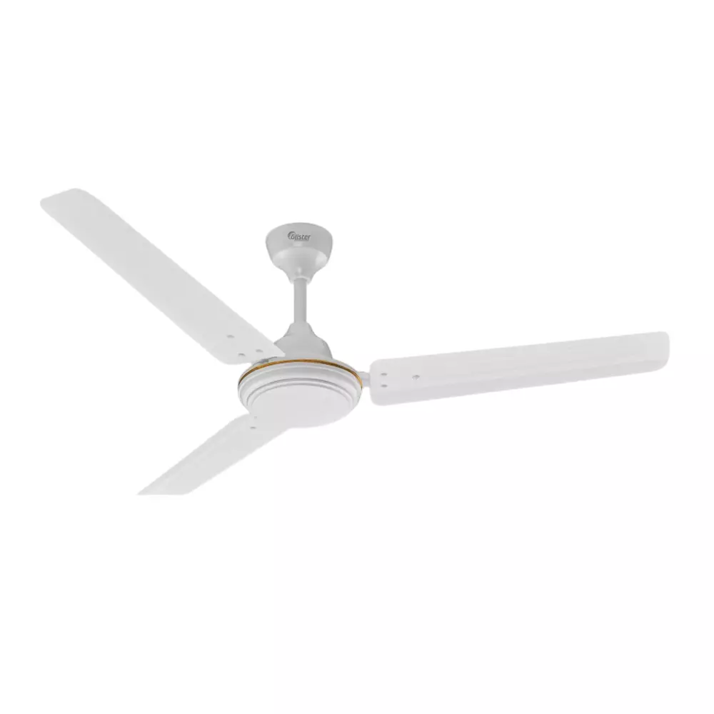 Glister Daisy 60 W Ceiling Fan 1200 mm (47 inch) Sweep Size 400 RPM Aluminium White