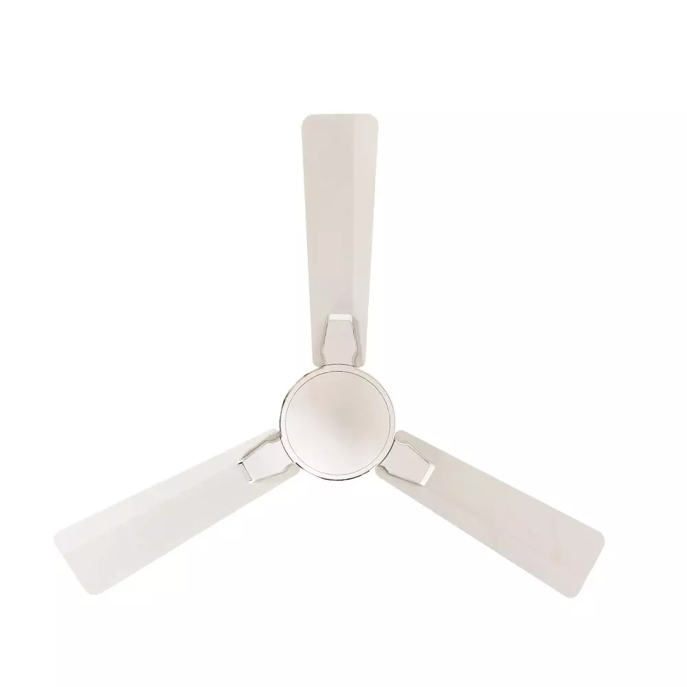 Crompton Aura Prime Anti-Dust Ceiling Fan 1200 mm (48 inch) Sweep Size Duratech Technology Pearl White Chrome Color