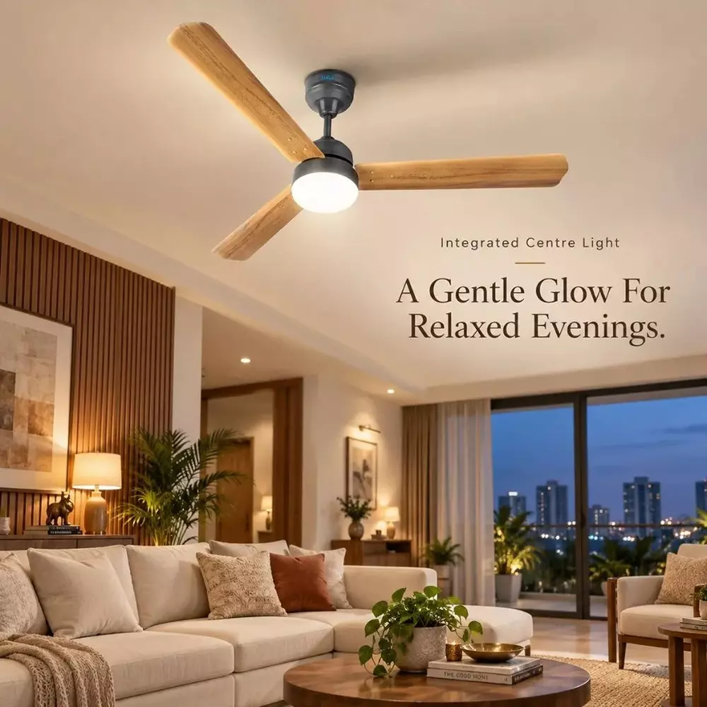 xuga-ceiling-fan-220-cmm-air-flow-bldc-motor-3-blades-380-rpm-1200-mm-sweep-size-5-star-rating-wooden-color-celeste-f2w