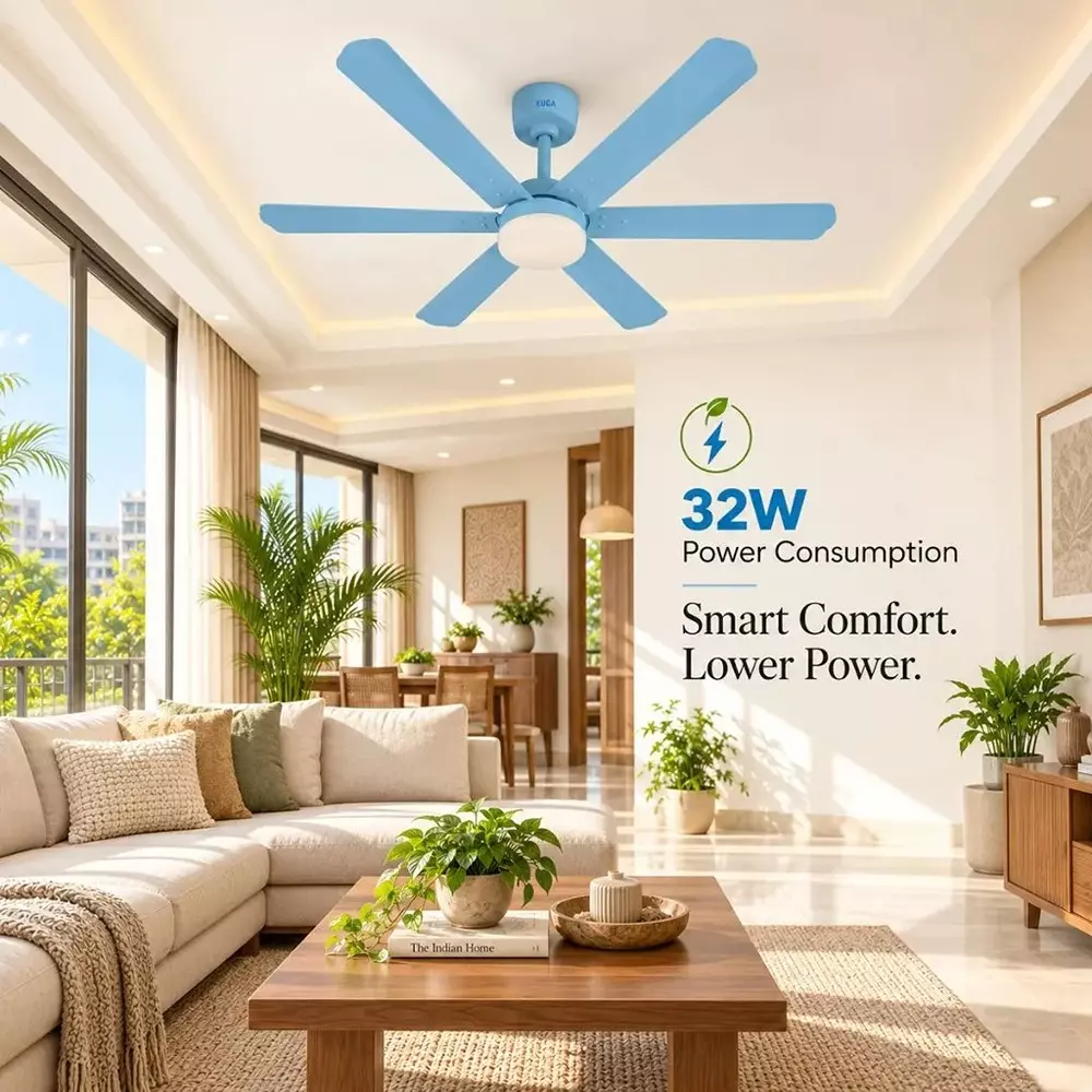 xuga-ceiling-fan-210-cmm-air-flow-bldc-motor-6-blades-320-rpm-1200-mm-sweep-size-5-star-rating-light-blue-color-zephyr-f1k