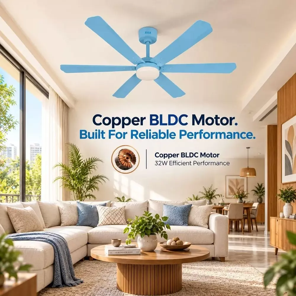 xuga-ceiling-fan-210-cmm-air-flow-bldc-motor-6-blades-320-rpm-1200-mm-sweep-size-5-star-rating-light-blue-color-zephyr-f1k
