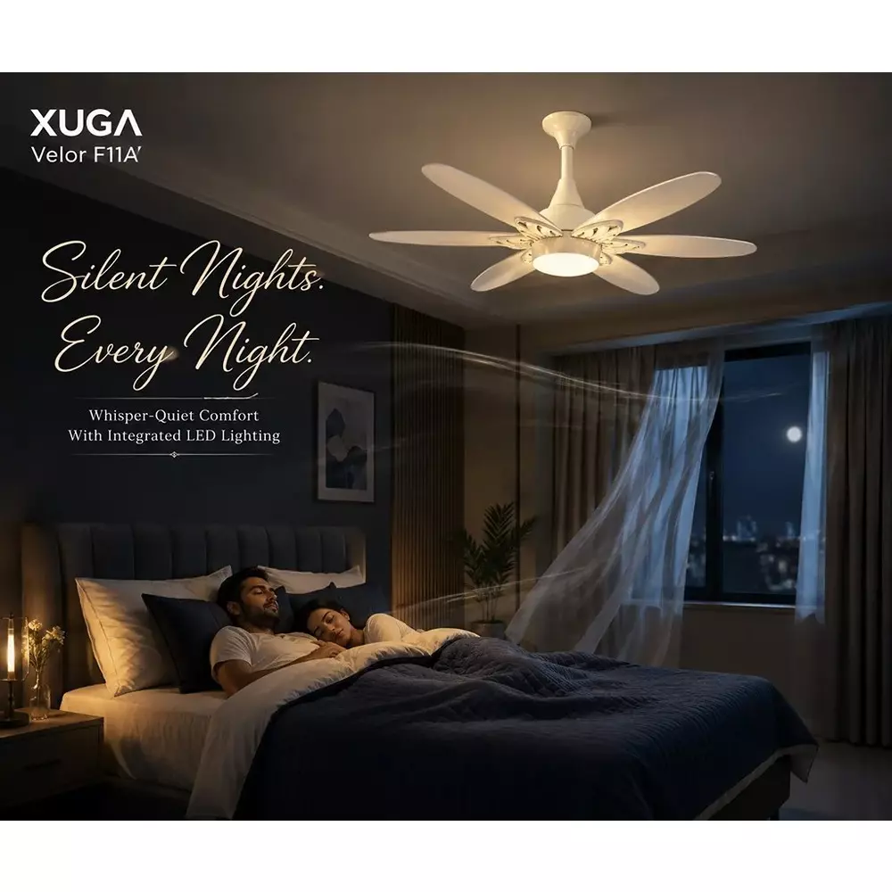 xuga-ceiling-fan-210-cmm-air-flow-bldc-motor-6-blades-320-rpm-1200-mm-sweep-size-white-color-velor-f11a