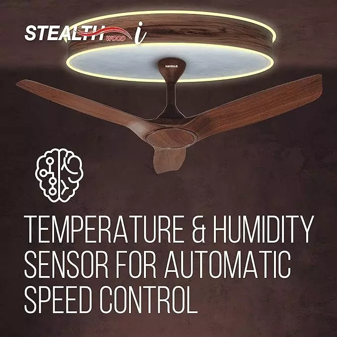 Havells Stealth Wood I ES Walnut-C CHR 1200 mm Ceiling Fan FHCWI1SWCC48