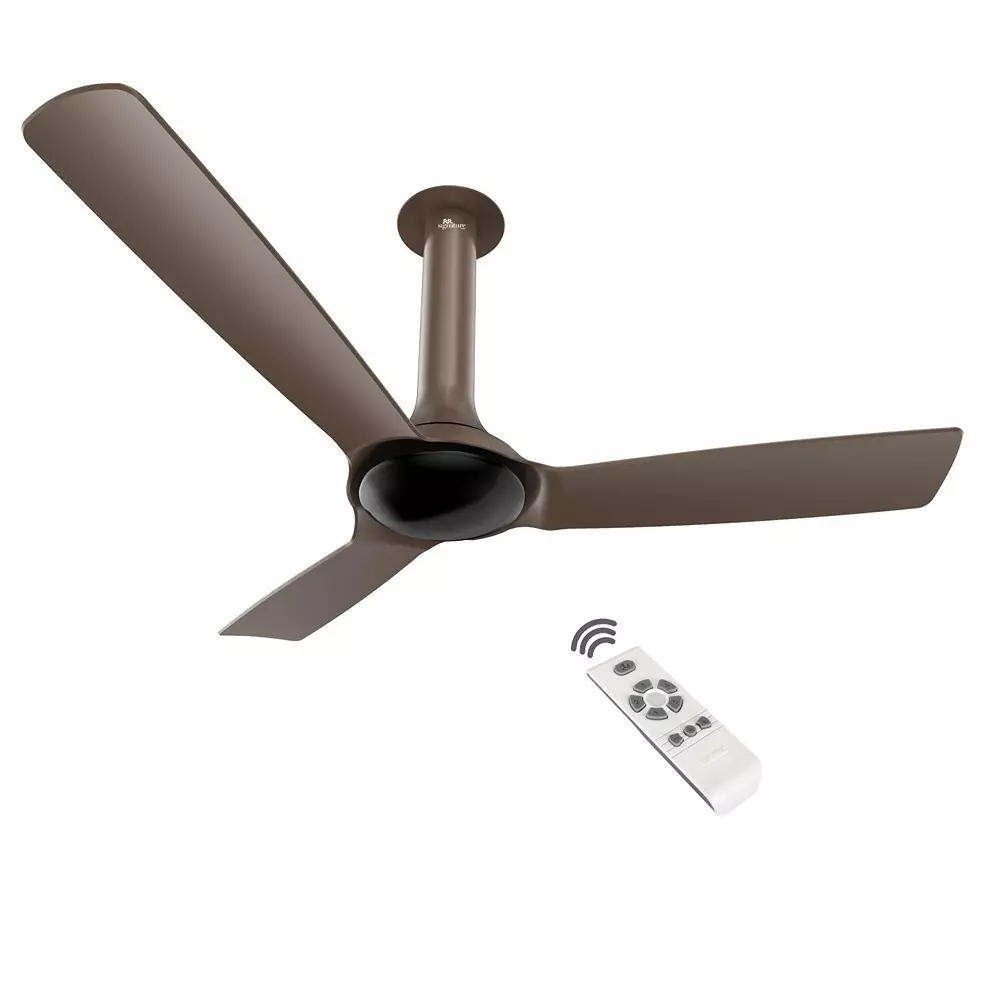 RR Signature NEW YORK CHELSEA BLDC Ceiling Fan Caramel Brown 1200 mm Sweep 320 RPM