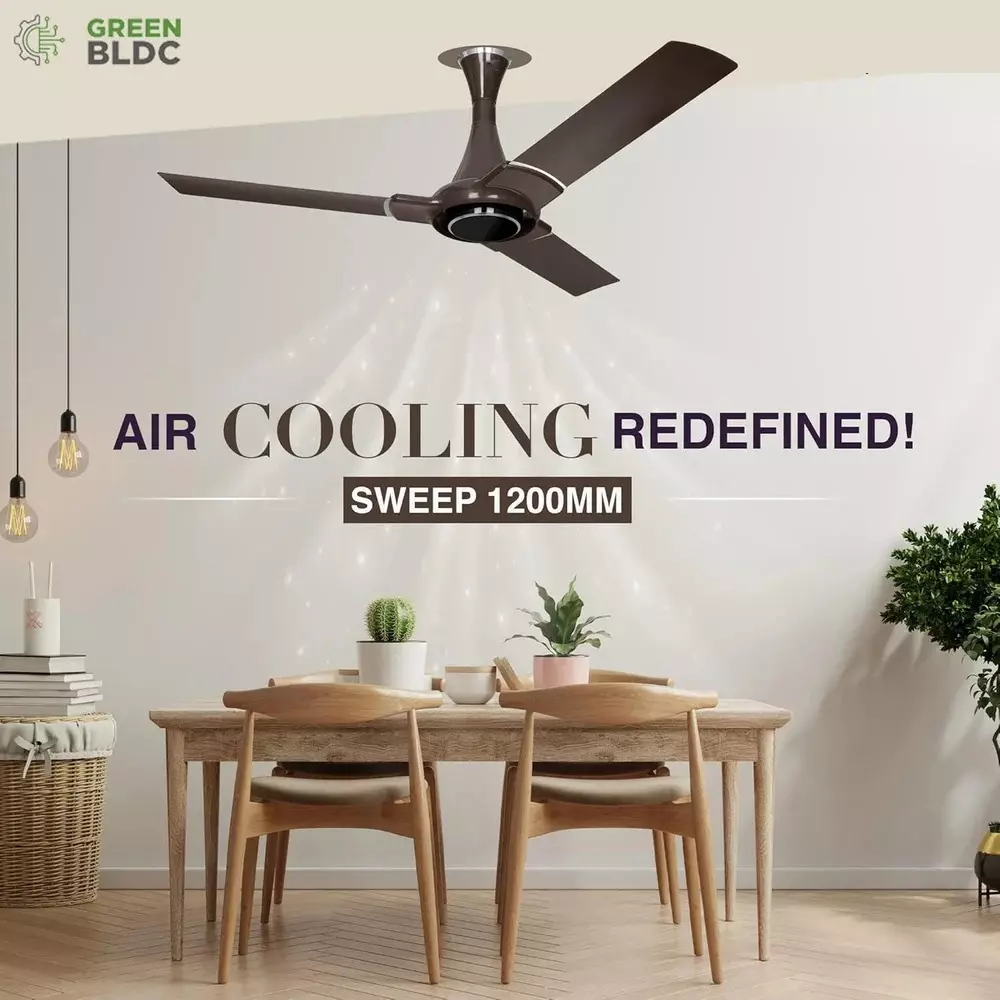 RR Signature NEW YORK SOHO Ceiling Fan Ale Brown 1200 mm Sweep 350 RPM