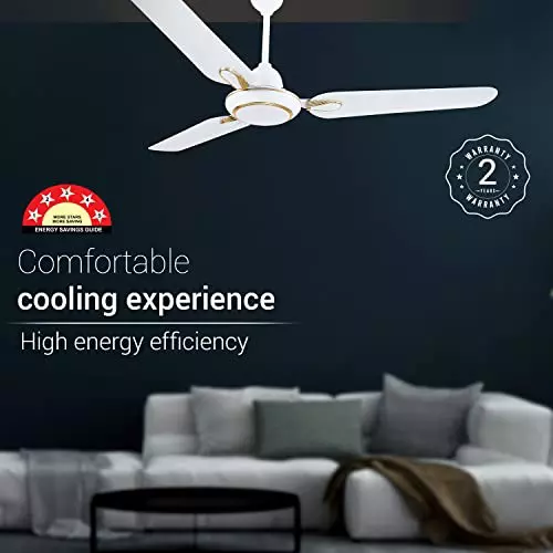 RR Signature DHOOM BLDC Ceiling Fan White 1200 mm Sweep 350 RPM