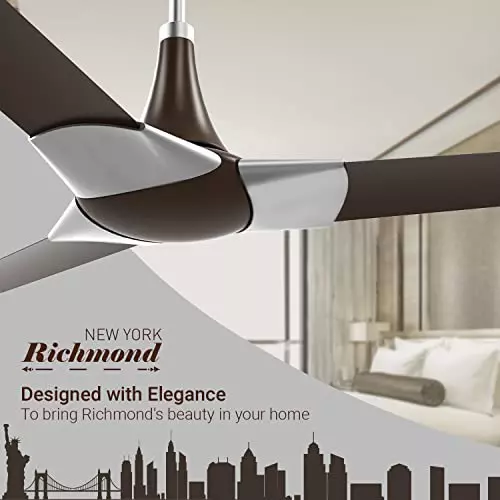 RR Signature NEW YORK RICHMOND Ceiling Fan Ale Brown 600 mm Sweep 850 RPM
