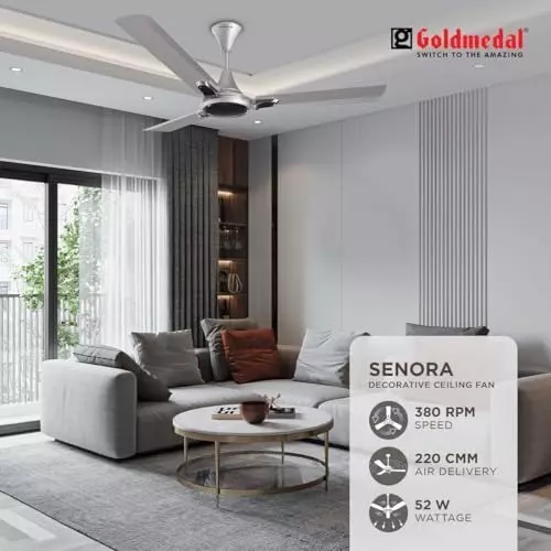 Goldmedal Senora Ceiling Fan Grey Goose 1200 mm, SCFP300948MQGGO
