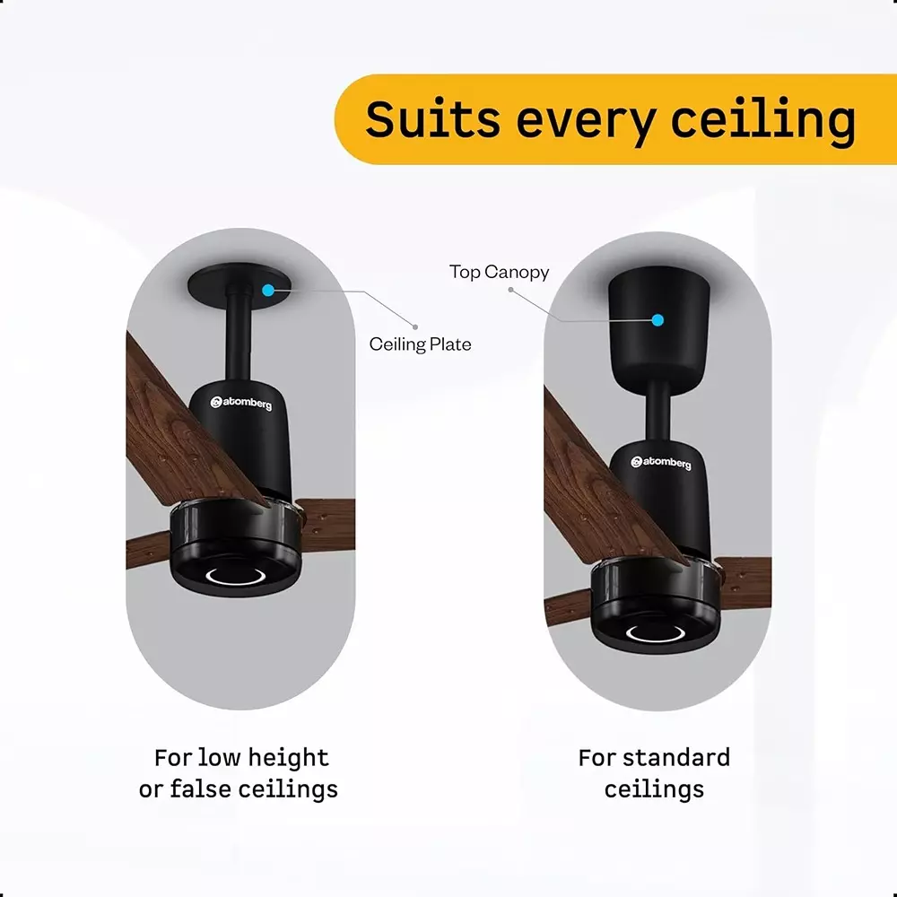 Atomberg Renesa Elite Smart Earth Brown 900 mm Ceiling Fan with Remote
