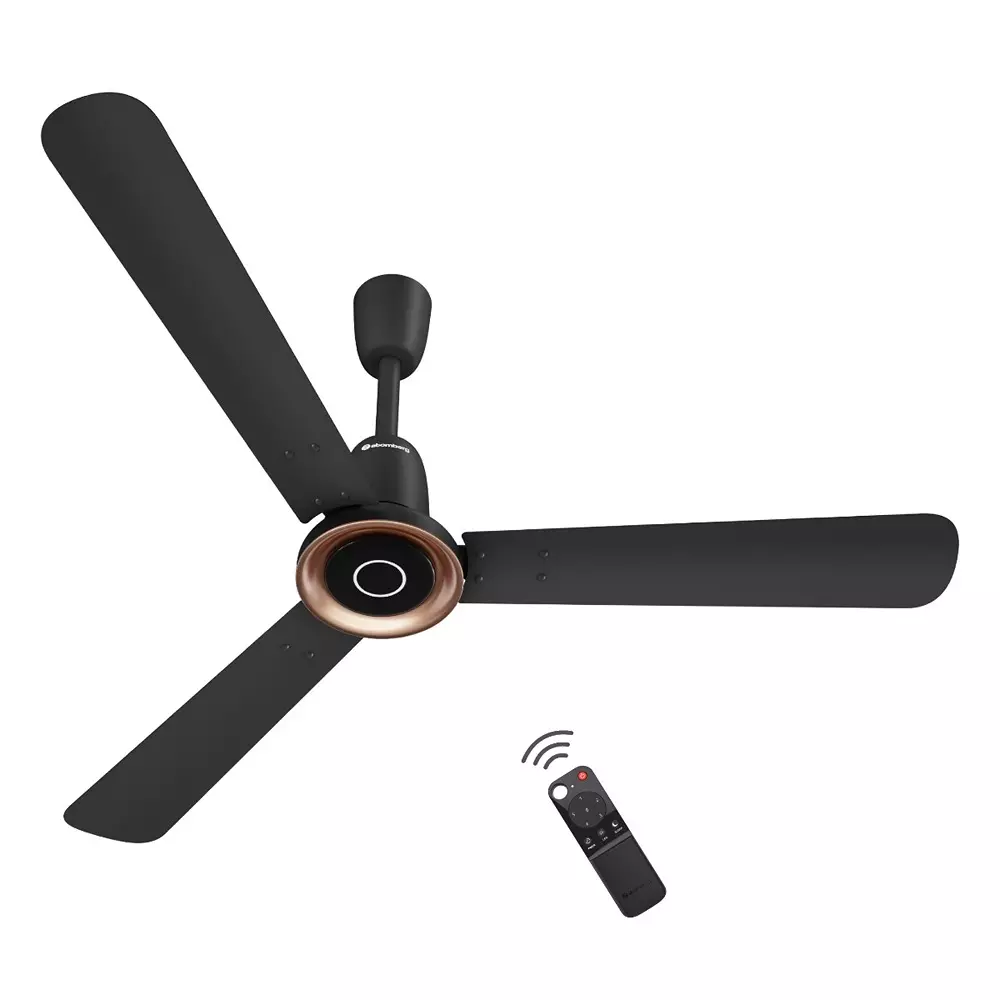 Atomberg Studio Nexus Non-Smart Midnight Black 1200 mm Ceiling Fan With Remote