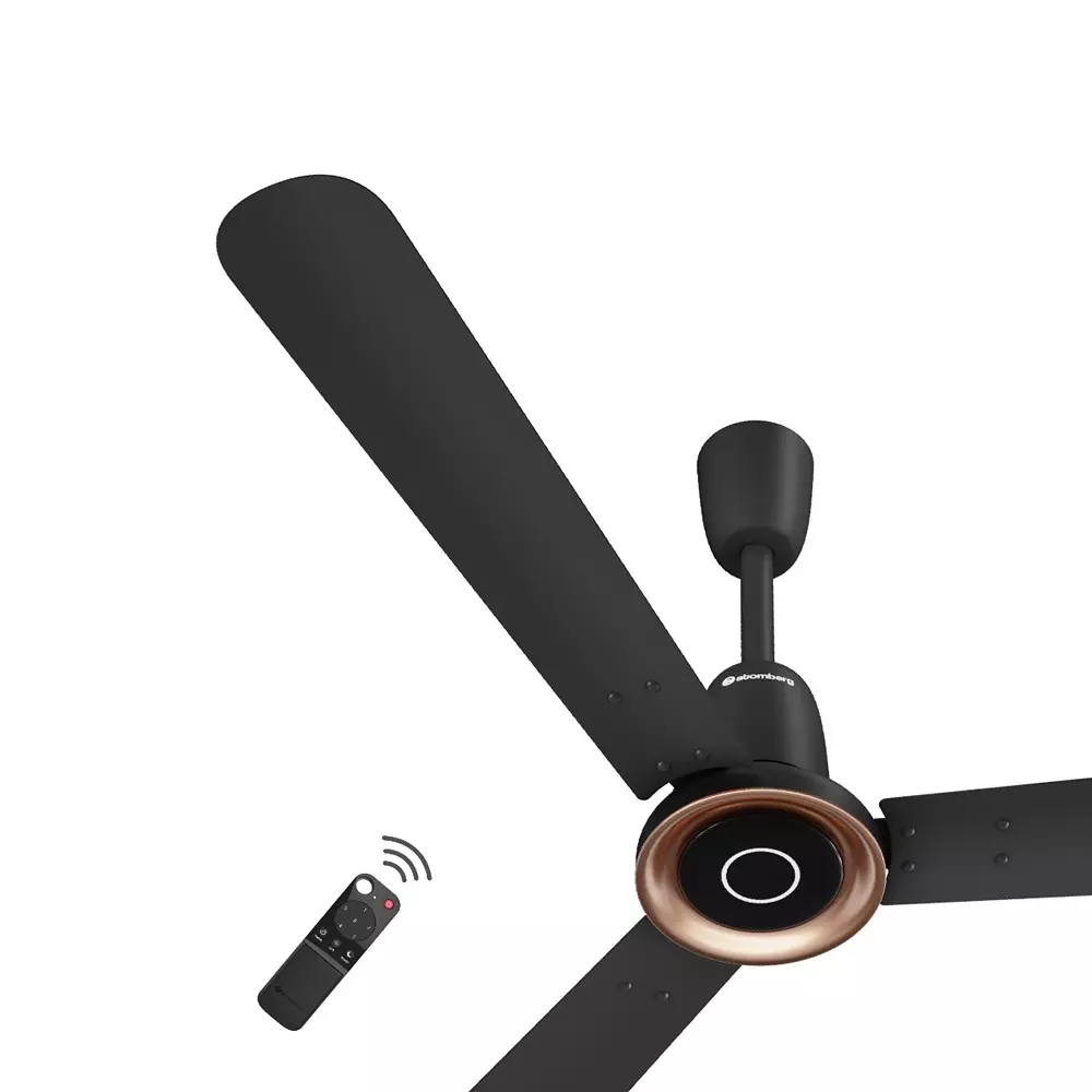 Atomberg Studio Nexus Non-Smart Midnight Black 1200 mm Ceiling Fan With Remote