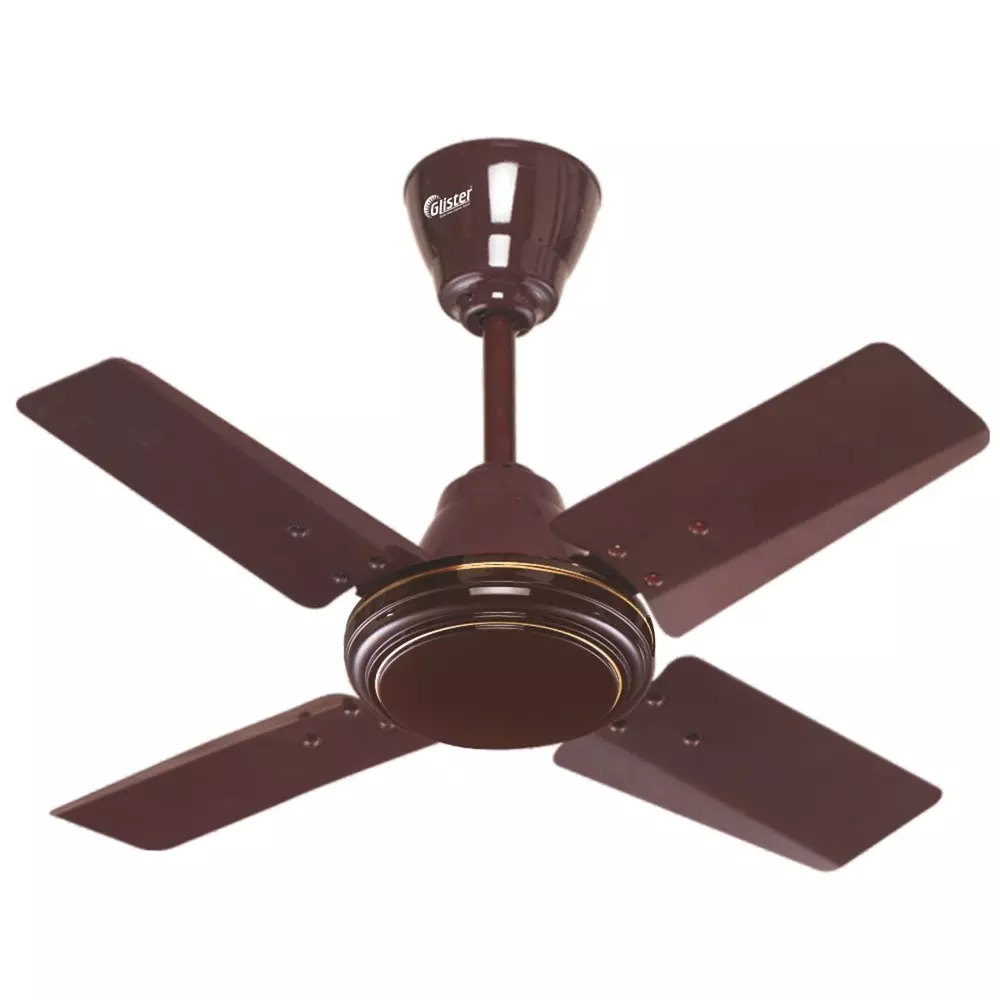 Glister Daisy 60 W Ceiling Fan 600 mm (23 inch) Sweep Size 400 RPM Aluminium Royal Brown