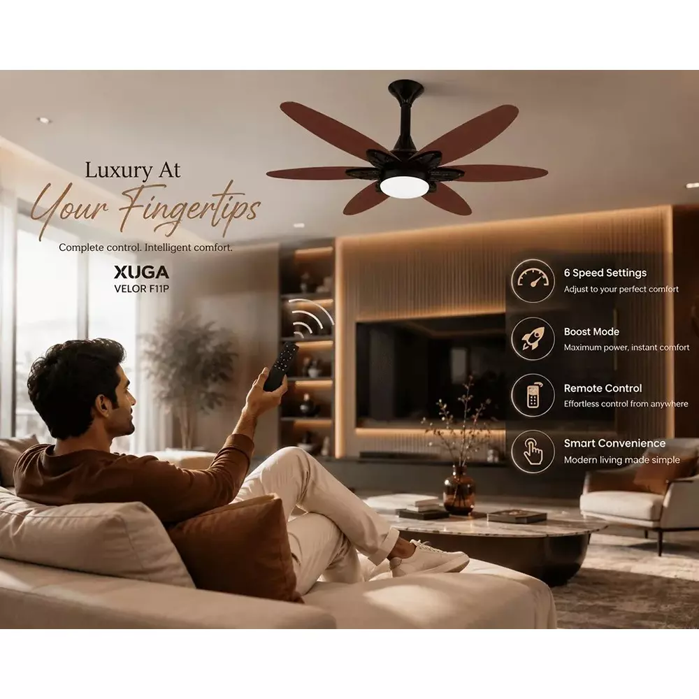 xuga-ceiling-fan-210-cmm-air-flow-bldc-motor-6-blades-320-rpm-1200-mm-sweep-size-oakwood-color-velor-f11p