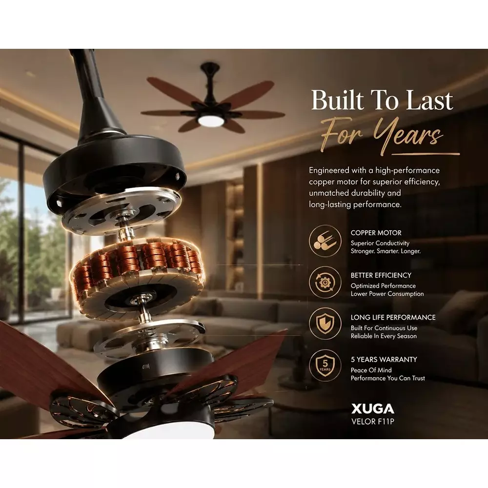 xuga-ceiling-fan-210-cmm-air-flow-bldc-motor-6-blades-320-rpm-1200-mm-sweep-size-oakwood-color-velor-f11p