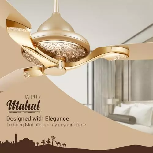 RR Signature JAIPUR MAHAL Ceiling Fan Thar Gold 1320 mm Sweep 320 RPM