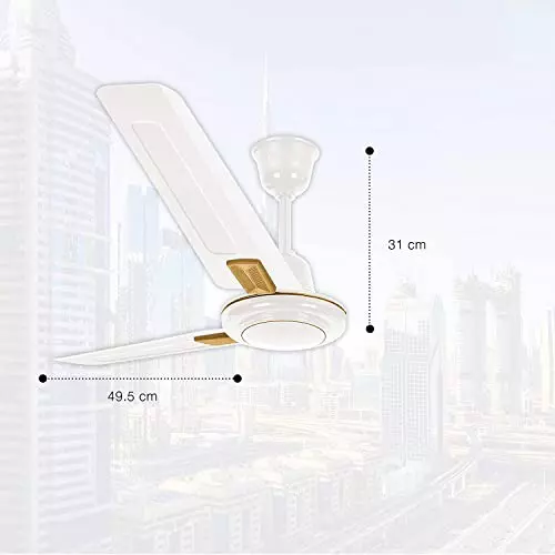 RR Signature RAPID DECO Ceiling Fan Chest White 1200 mm Sweep 400 RPM