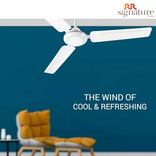 RR Signature JOSH Ceiling Fan White 1400 mm Sweep 300 RPM