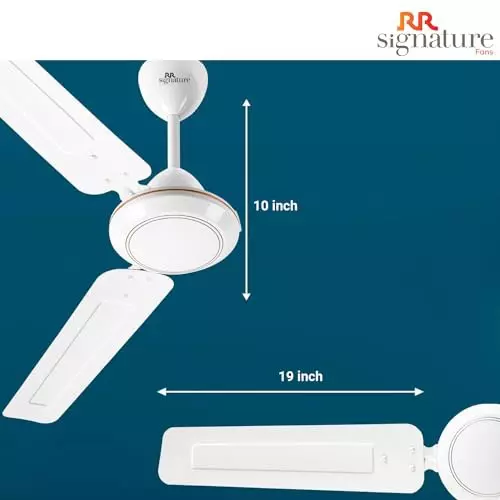 RR Signature JOSH Ceiling Fan White 1400 mm Sweep 300 RPM
