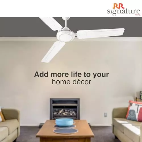 RR Signature JOSH Ceiling Fan White 1400 mm Sweep 300 RPM