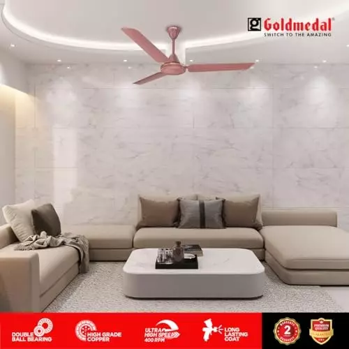Goldmedal Volt 400 Ceiling Fan Matt Brown 1200 mm, SCFS501648GLMBR