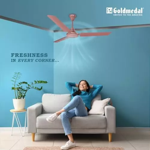 Goldmedal Volt 400 Ceiling Fan Matt Brown 1200 mm, SCFS501648GLMBR