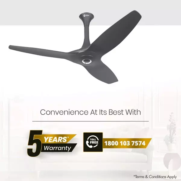 Orient BLDC Premium Aeroquiet Noiseless Ceiling Fan with Remote Daytone Grey 1200 mm 35 W 3 Blades 310 RPM