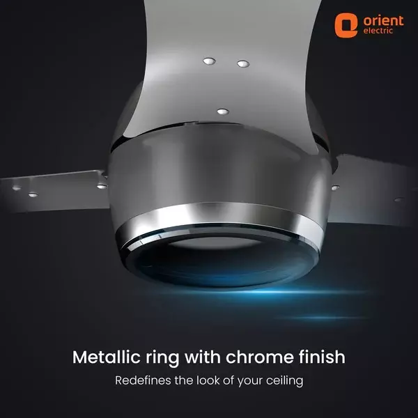 Orient BLDC Premium Aeon Antidust Ceiling Fan with Remote Cloud Grey 1200 mm 32 W 3 Blades 350 RPM